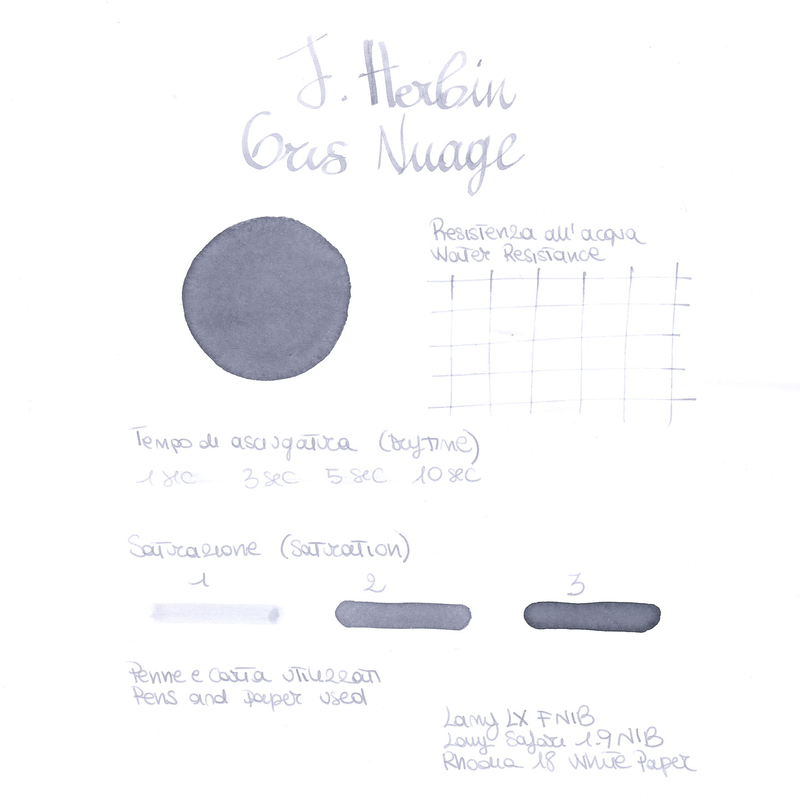 Herbin Gris Nuage 6 Ink Cartridges