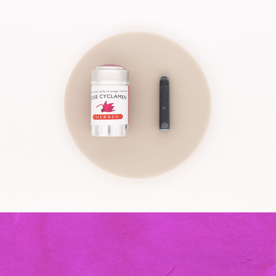 Herbin Rose Cyclamen 6 Ink Cartridges