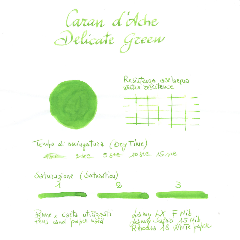 Caran d'Ache Delicate Green Ink Bottle 50 ml