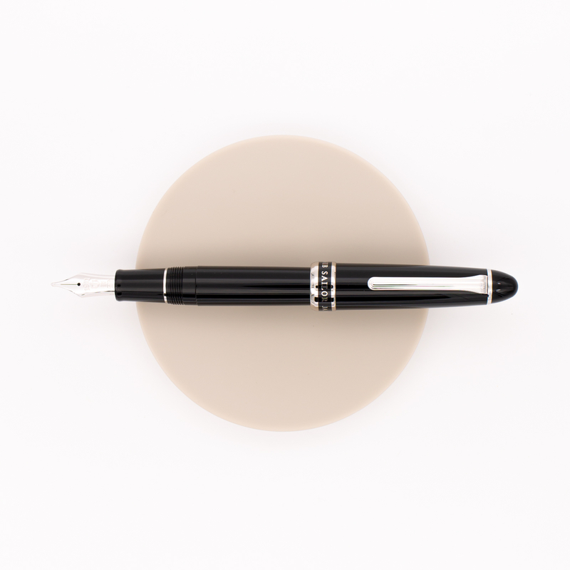 Sailor 1911 Special Nib Naginata Togi Fountain Pen Black & Rhodium