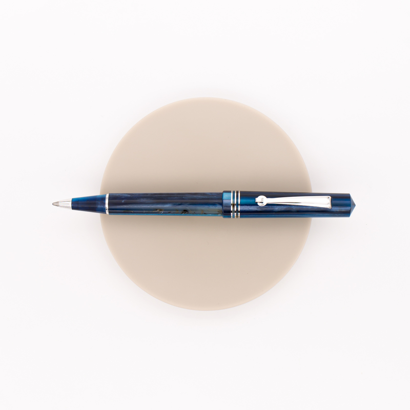 Leonardo Officina Italiana Momento Zero Ballpoint Pen Hawaii & Rhodium