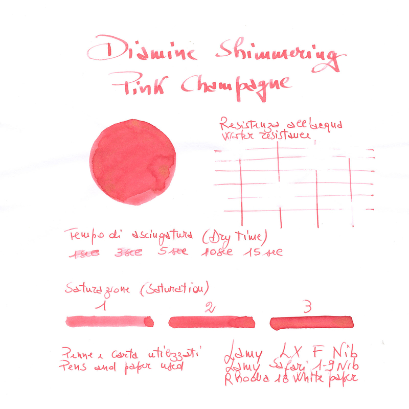 Diamine Shimmering Pink Champagne Inchiostro 50 ml
