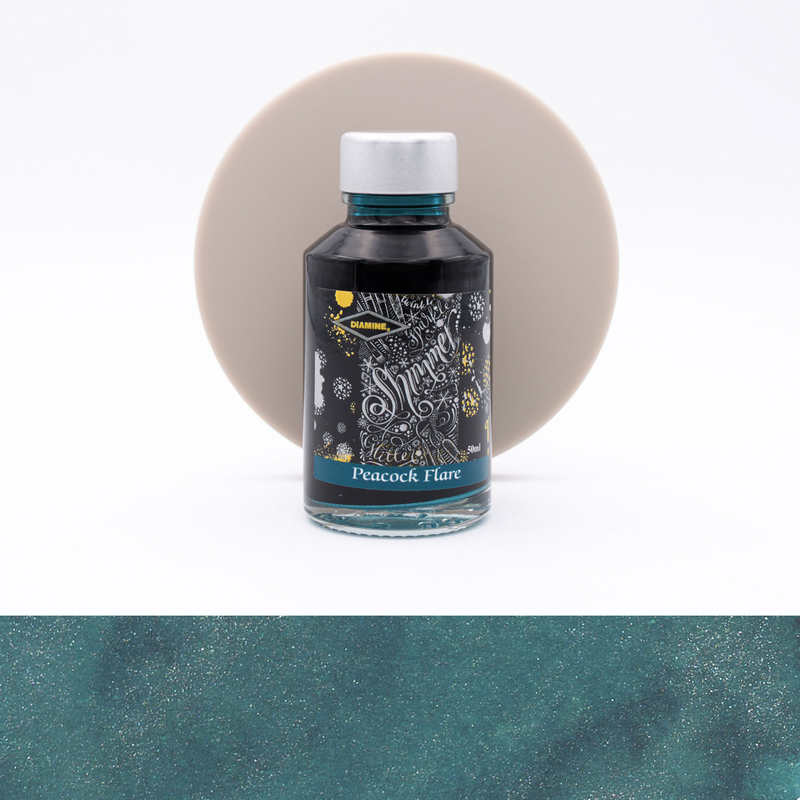 Diamine Shimmering Peacock Flare Inchiostro 50 ml