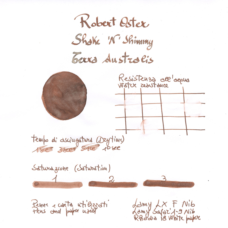 Robert Oster Shake 'N' Shimmy Terra Australis Ink Bottle 50 ml