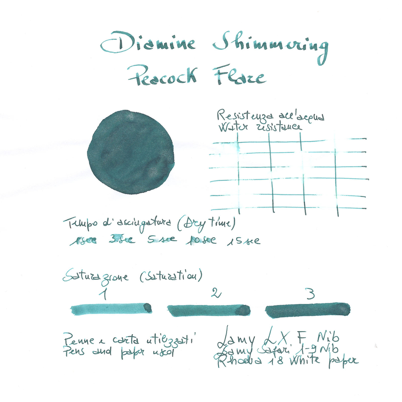 Diamine Shimmering Peacock Flare Inchiostro 50 ml