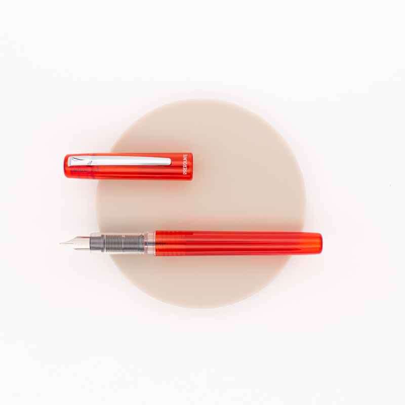 Platinum Prefounte Fountain Pen Vermilion Orange