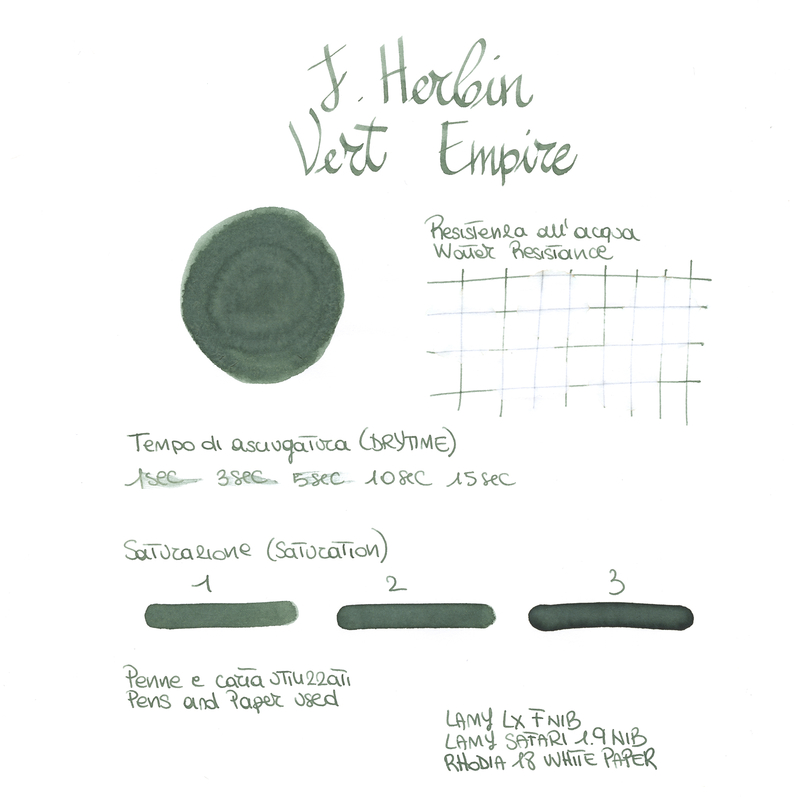 Herbin Vert Empire Ink Bottle 30 ml