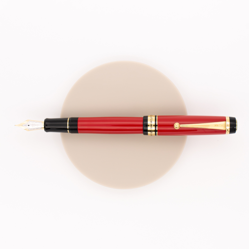Pilot Custom 845 Urushi Fountain Pen Vermilion Red Ebonite