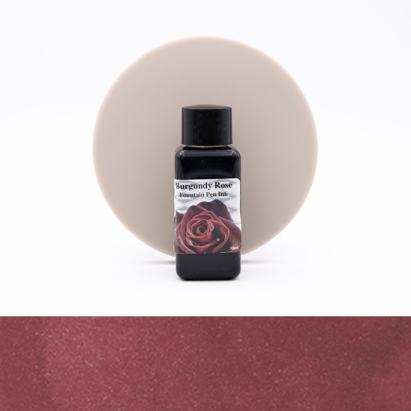 Diamine Flower Burgundy Rose Ink Bottle 30 ml