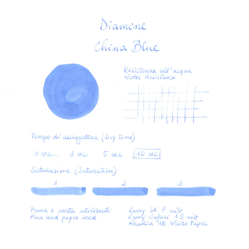 Diamine China Blue Ink Bottle 30 ml