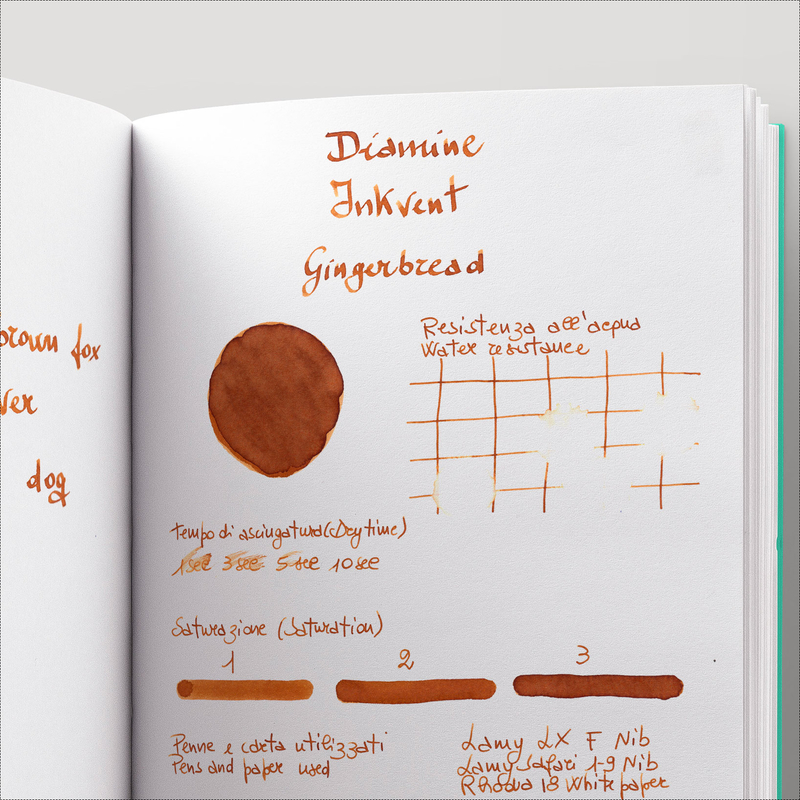 Diamine Inkvent Gingerbread Ink Bottle 50 ml Blue Edition
