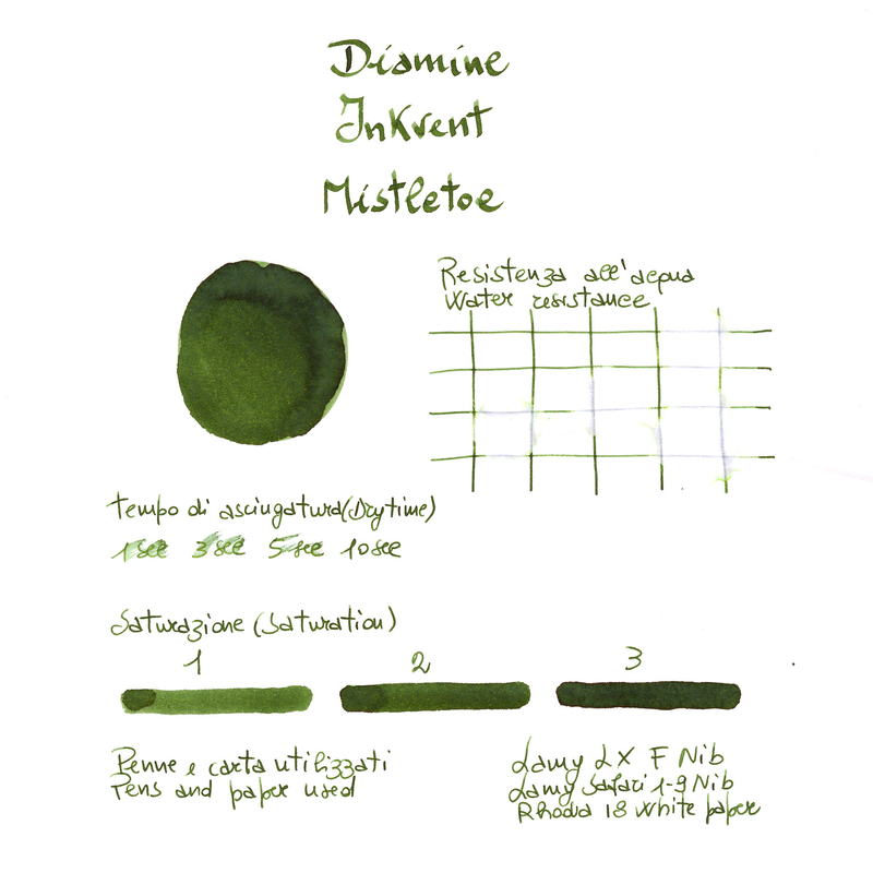 Diamine Inkvent Mistletoe Ink Bottle 50 ml Blue Edition