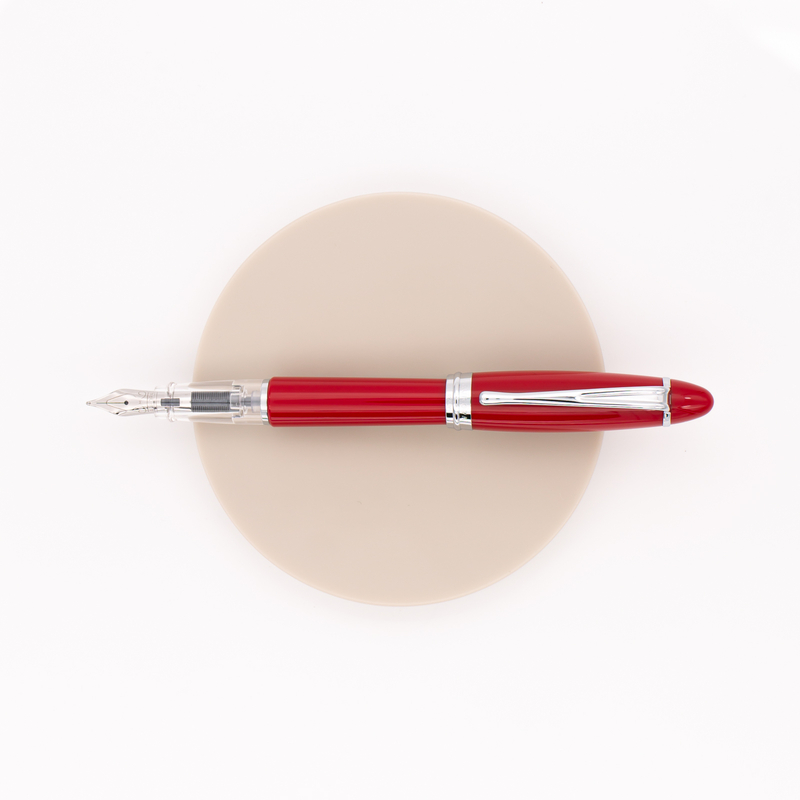 Aurora Ipsilon Demo Colors Fountain Pen Red & Rhodium