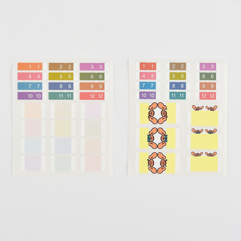 Hobonichi Index Stickers Adesivi con Indici per Agende