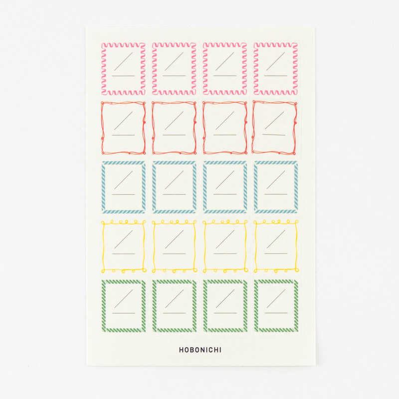 Hobonichi Frame Stickers Adesivi per Agende