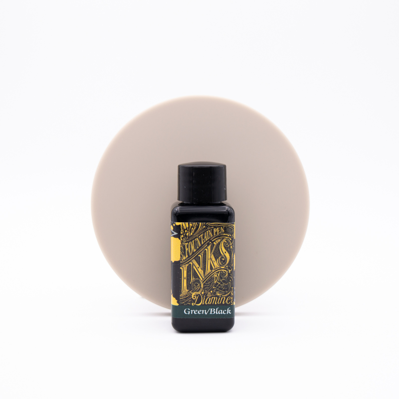 Diamine Green Black Ink Bottle 30 ml