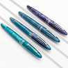 Leonardo Officina Italiana Furore Grande Penna Stilografica Blu Hawaii Oro 14 KT