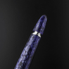 Leonardo Officina Italiana Furore Grande Penna Stilografica Blu Hawaii Oro 14 KT