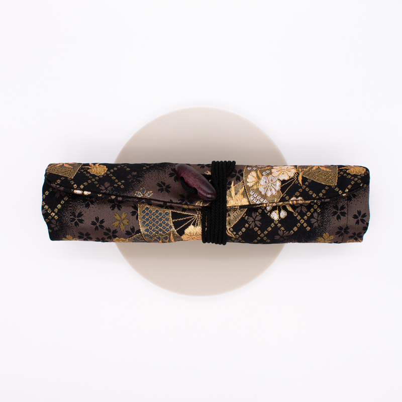 Taccia Kimono Pen Roll Nishijin for 8 Pens Sakura Night