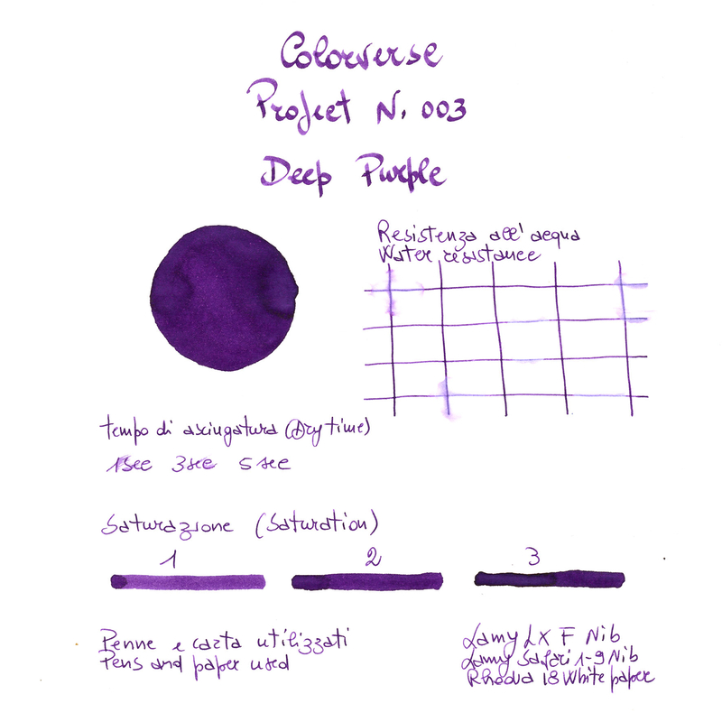 Colorverse Project Ink No. 003 Deep Purple Ink Bottle 65 ml