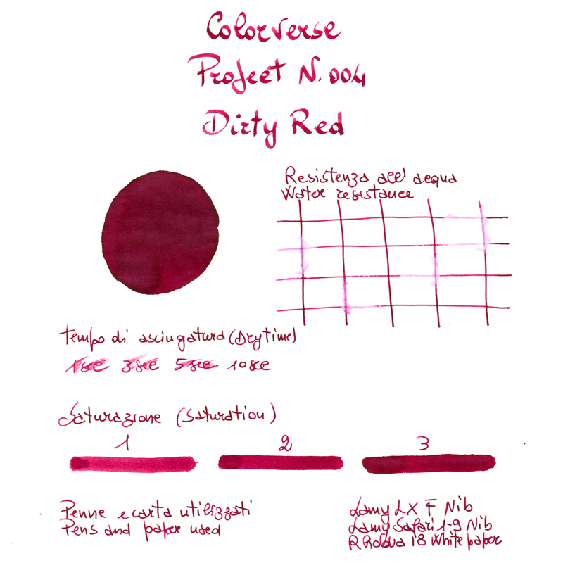 Colorverse Project Ink No. 004 Dirty Red Ink Bottle 65 ml
