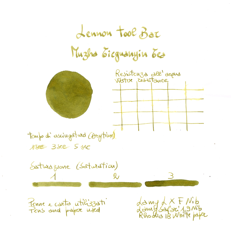 Lennon Tool Bar Muzha Tieguanyin Tea Inchiostro 30 ml