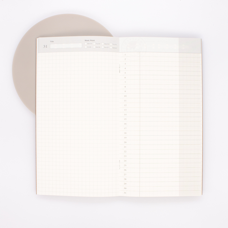 Traveler's Notebook Refill 005 Regular Size Agenda Giornaliera Libera