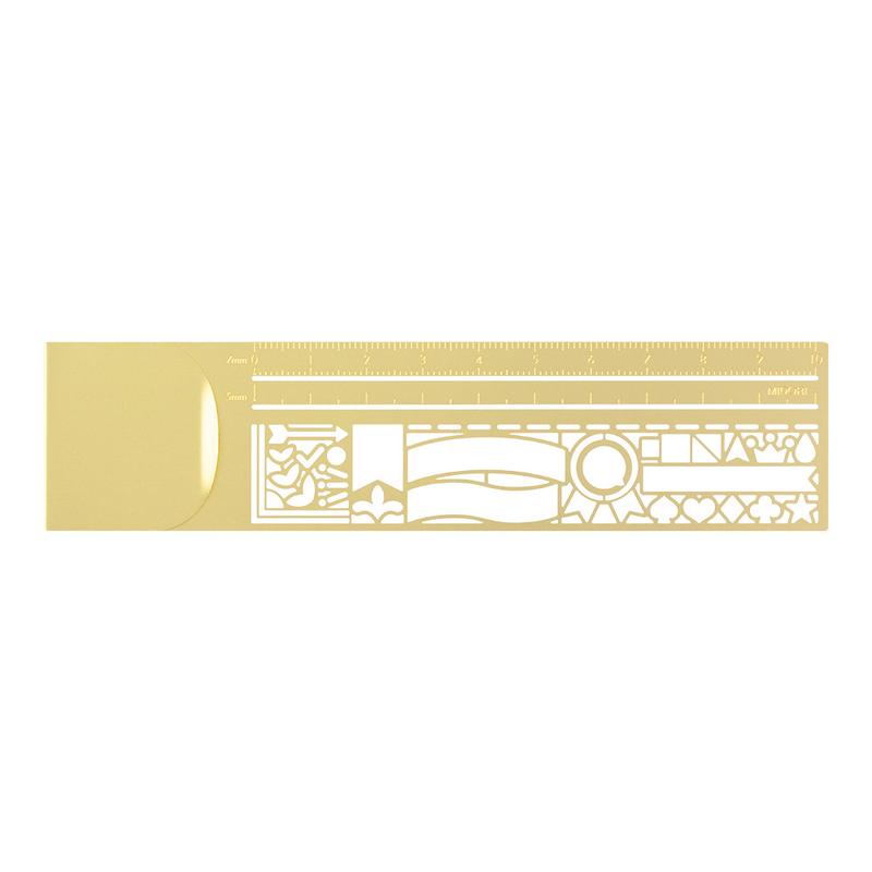 Midori Clip Ruler Stencil Decoration