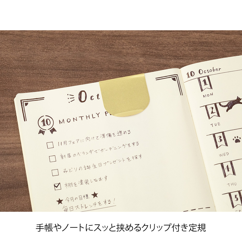 Midori Clip Ruler Stencil Decoration