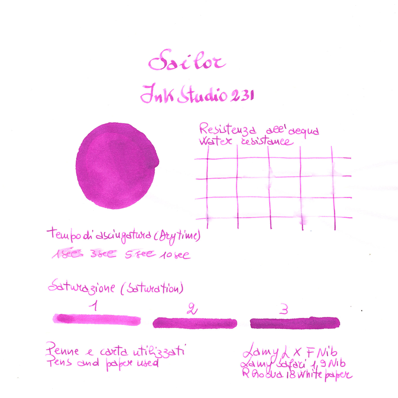 Sailor Ink Studio 231 Inchiostro 20 ml