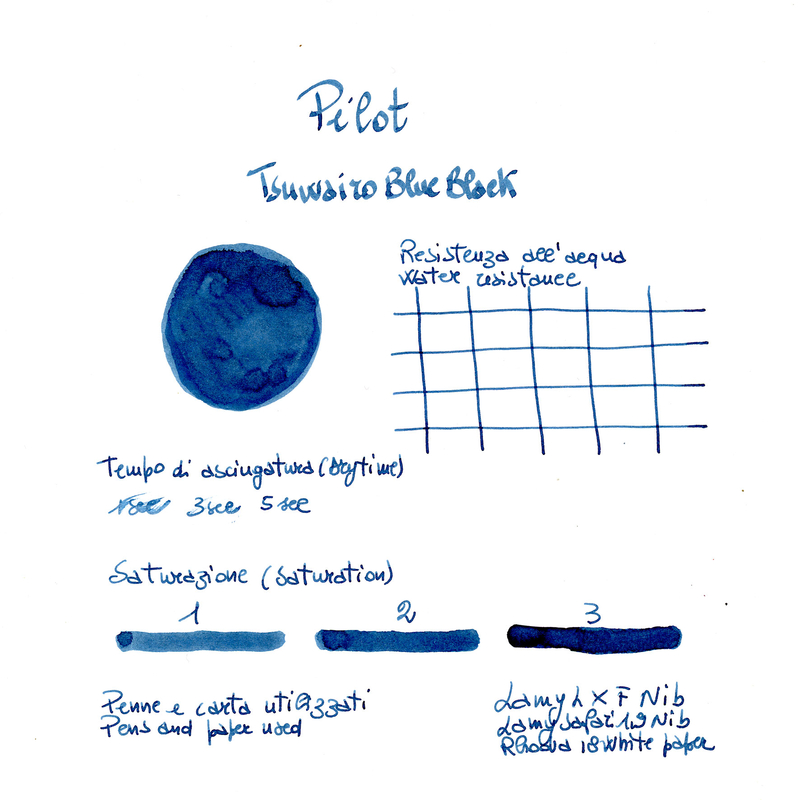 Pilot Tsuwairo Blue Black Ink Bottle 30 ml