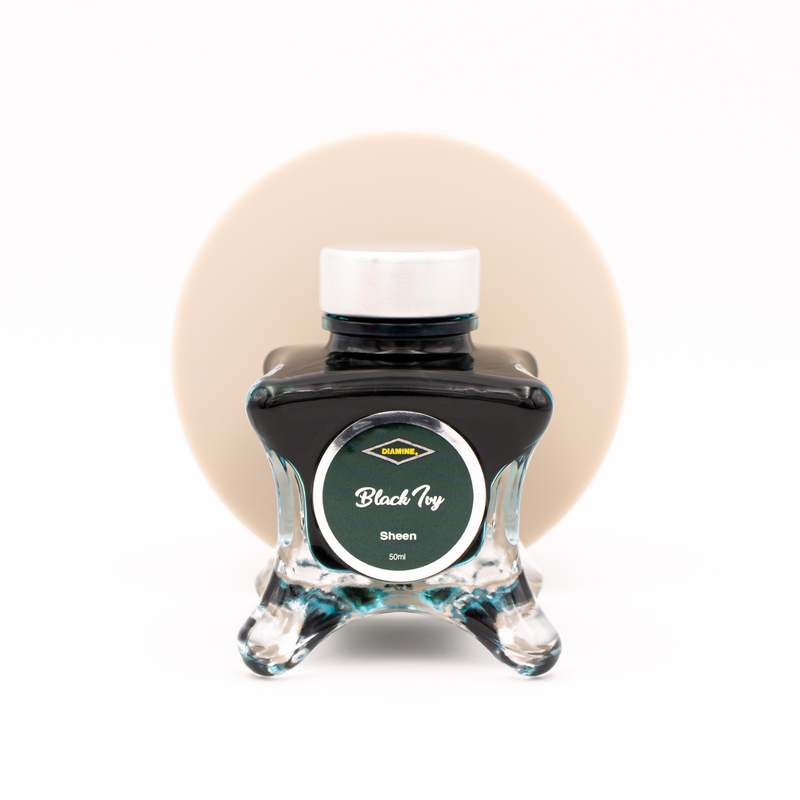 Diamine Inkvent Black Ivy Ink Bottle 50 ml Red Edition Sheen
