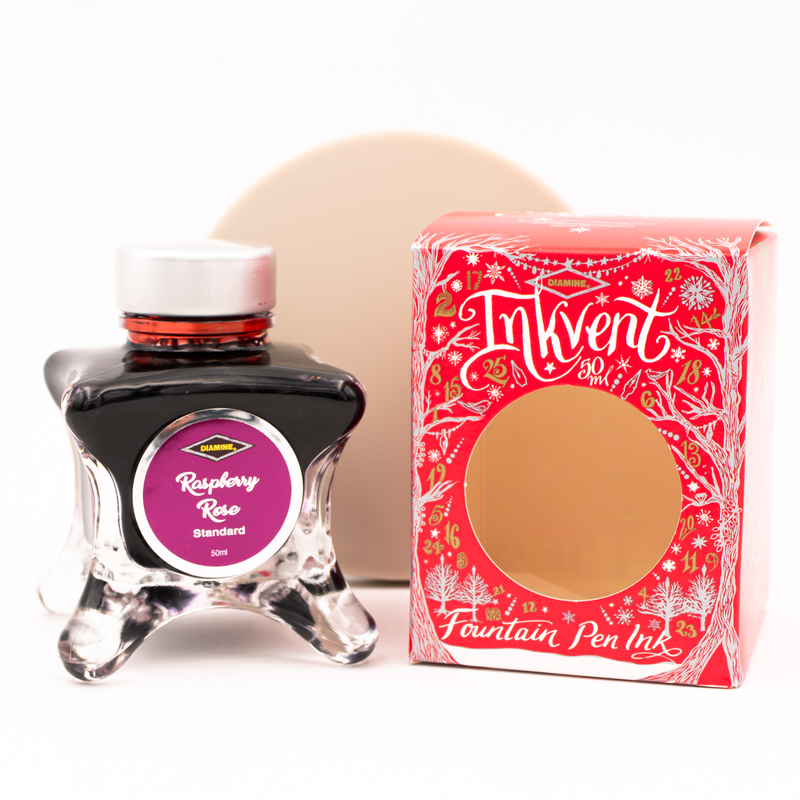 Diamine Inkvent Raspberry Rose Inchiostro 50 ml Red Edition