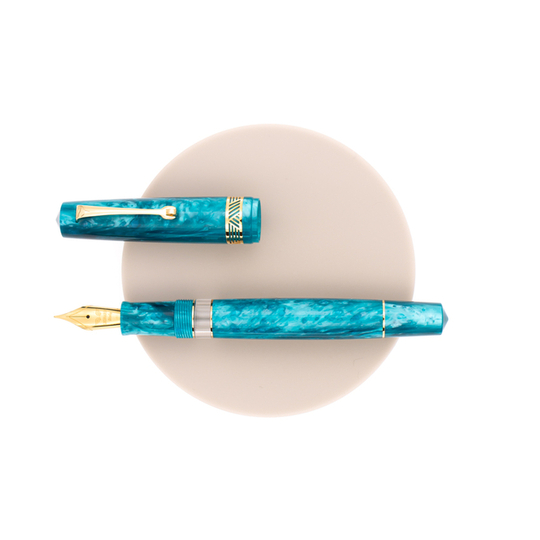 Leonardo Momento Magico 2022 Fountain Pen Emerald Green & Gold 14 KT