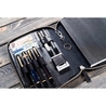 Galen Leather Zippered A5 Notebook Folio Black