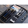 Galen Leather Zippered A5 Notebook Folio Black