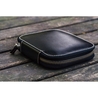 Galen Leather Zippered 10 Slots Pen Case Black