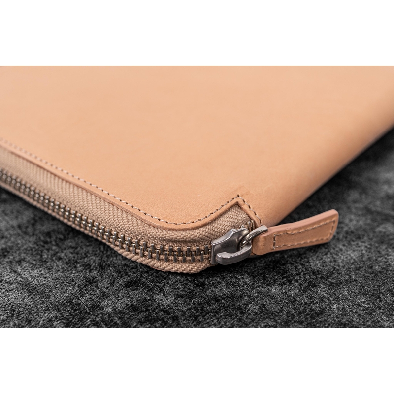 Galen Leather Portapenne in Pelle 10 Posti con Notebook A5 Undyed Leather