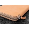 Galen Leather Portapenne in Pelle con Zip 20 Posti Undyed Leather