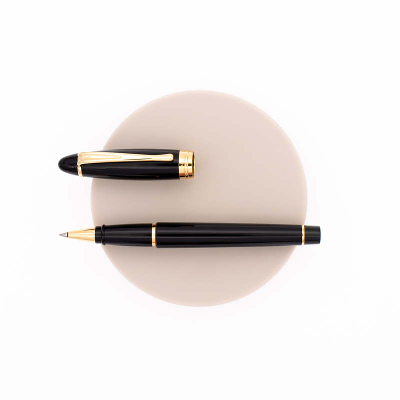 Aurora Ipsilon Rollerball Pen Black & Gold