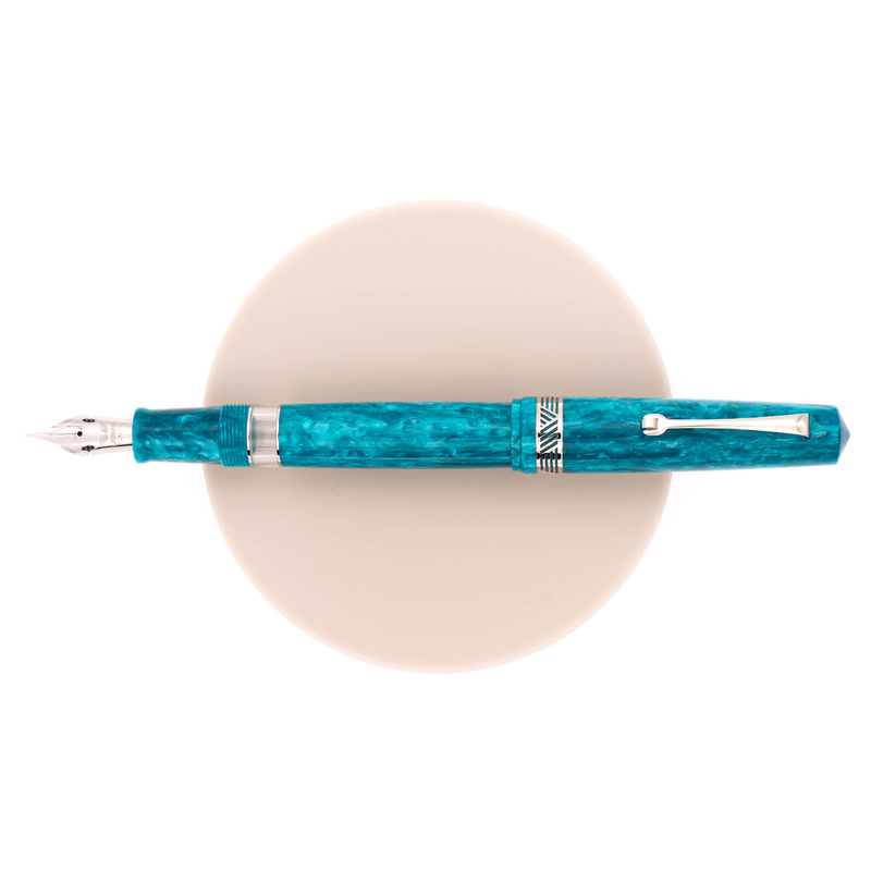 Leonardo Momento Magico 2022 Penna Stilografica Smeraldo & Rodio 14 KT