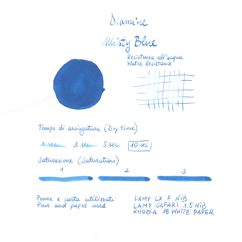 Diamine Misty Blue Ink Bottle 80 ml