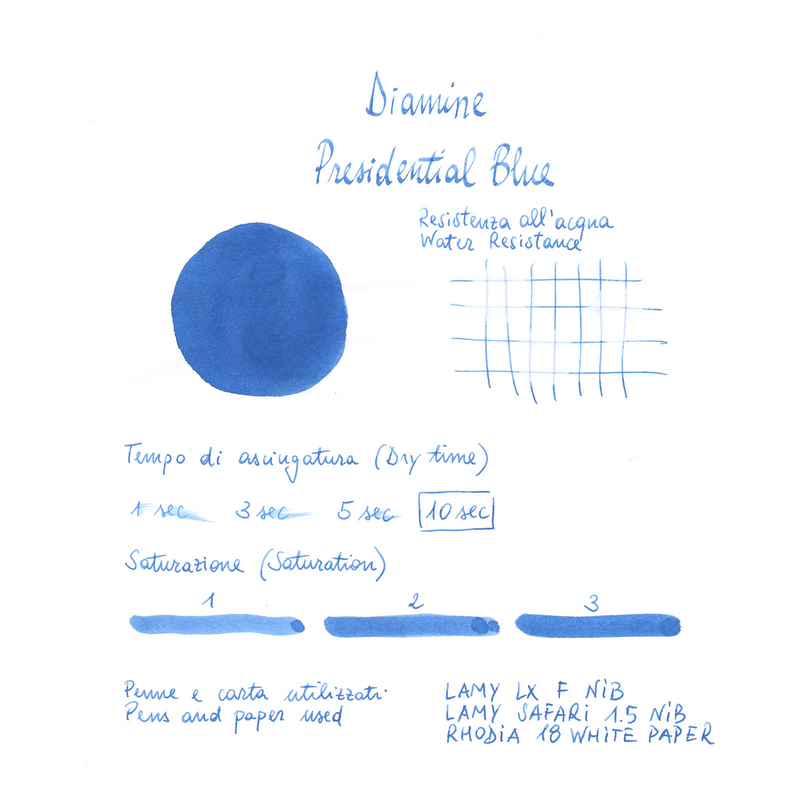 Diamine Presidential Blue Inchiostro 80 ml
