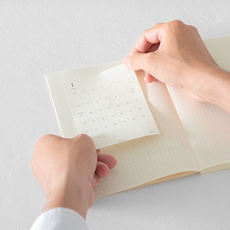MD Paper Diary Sticker -S- Agenda 2023 Mensile Adesiva