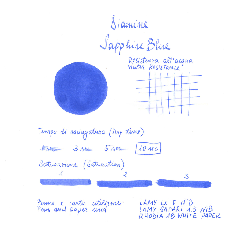 Diamine Sapphire Blue Ink Bottle 80 ml