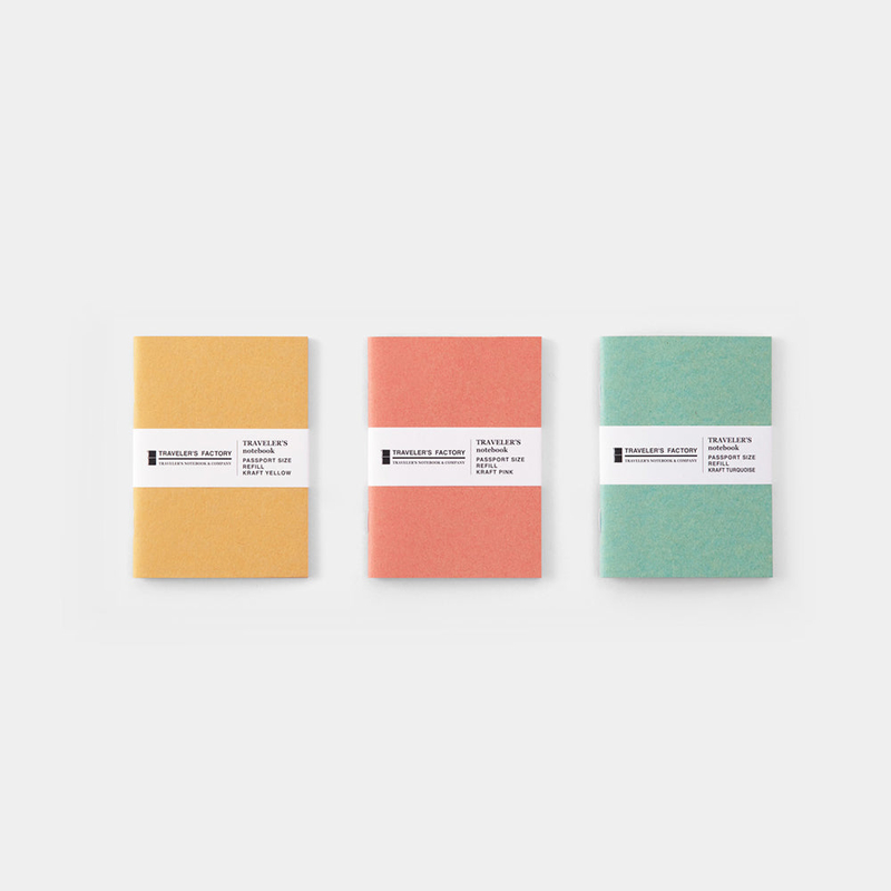 Traveler's Factory Refill Passport Size Kraft Giallo