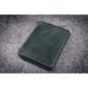 Galen Leather Zippered 20 Slots Pen Case Crazy Horse Forest Green