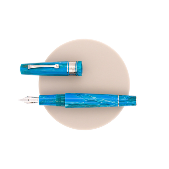Leonardo Supernova Regular Fountain Pen Star Light Blue & Rhodium
