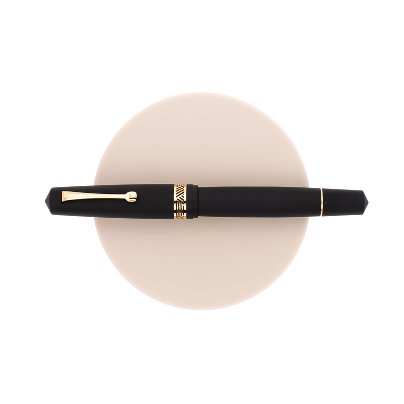 Leonardo Momento Magico Penna Stilografica Anima Nera Matte & Oro 14 KT
