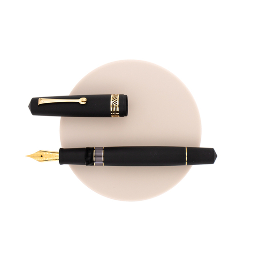 Leonardo Momento Magico Penna Stilografica Anima Nera Matte & Oro 14 KT